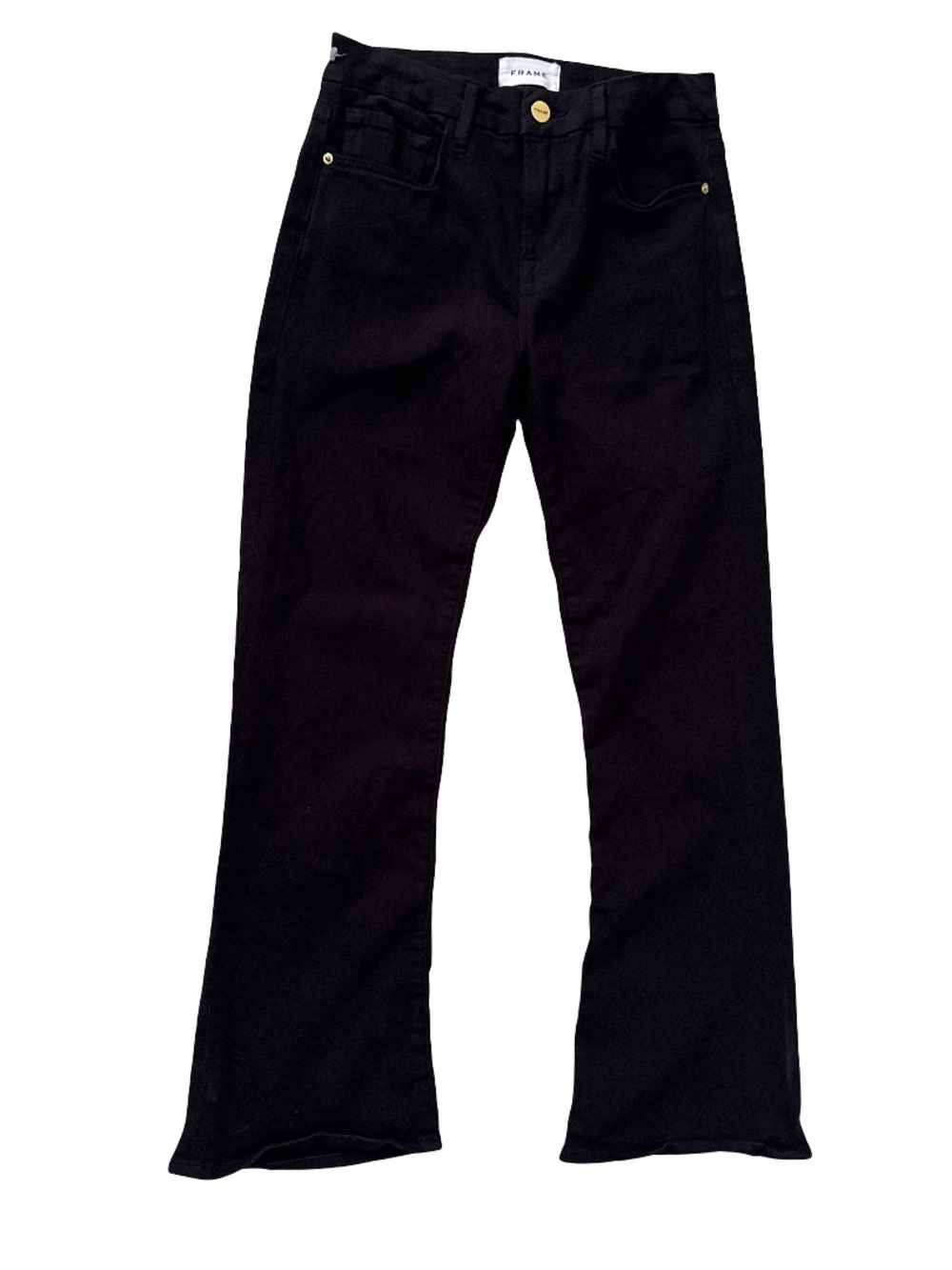 FRAME Black High-Rise Jeans